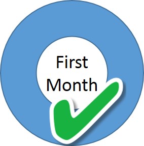 Month 1 tick